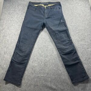 REAX Riding Jeans Mens 34x32 Dark Blue S-TEC Protective Motorcycle Pants